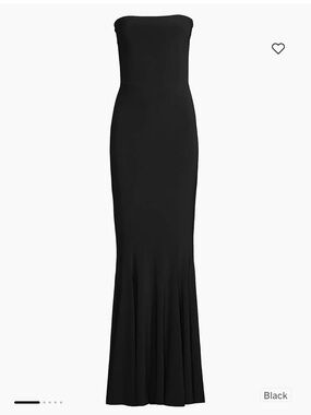 Norma Kamali Strapless Black Mermaid Gown
